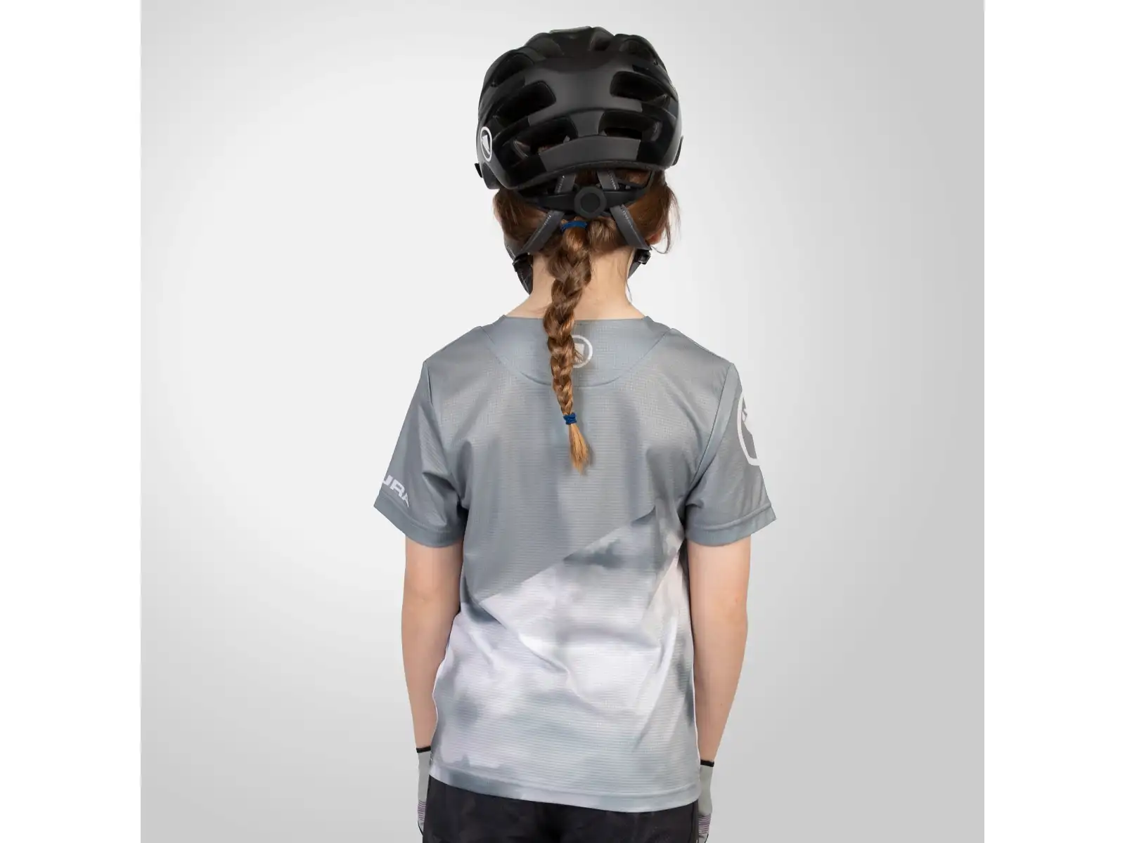 Endura SingleTrack Core Kindertrikot kurzarm Grau