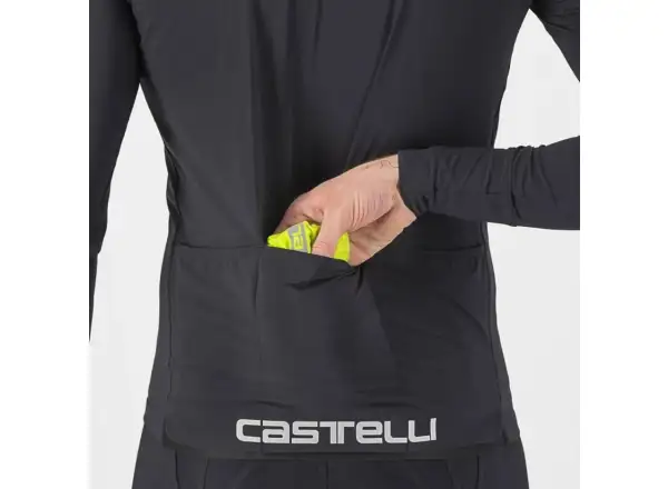 Castelli Squadra Stretch Herrenjacke Electric Lime/Dunkelgrau