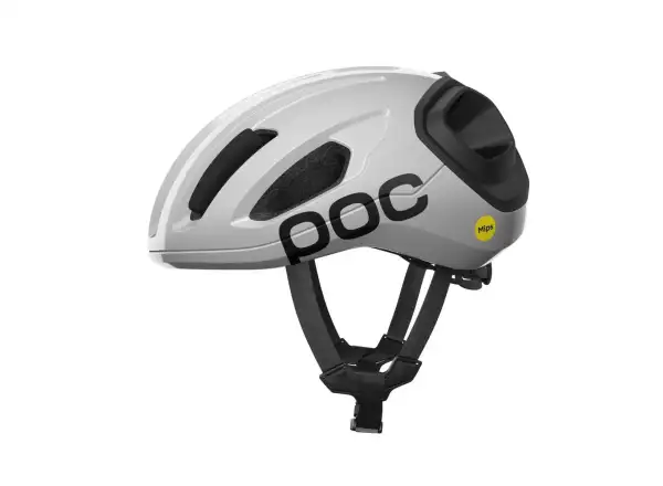 POC Amidal Rennradhelm Hydrogen White/Uranium Black Matt