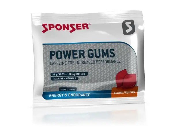 Sponser Power Gums Energy Fruchtgummis fruit mix 10 Stück 75 g