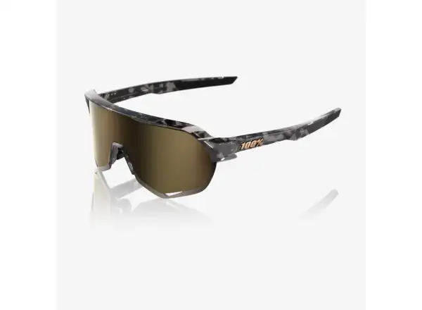 100% S2 Sonnenbrille Gloss Black Havana/Soft Gold Mirror