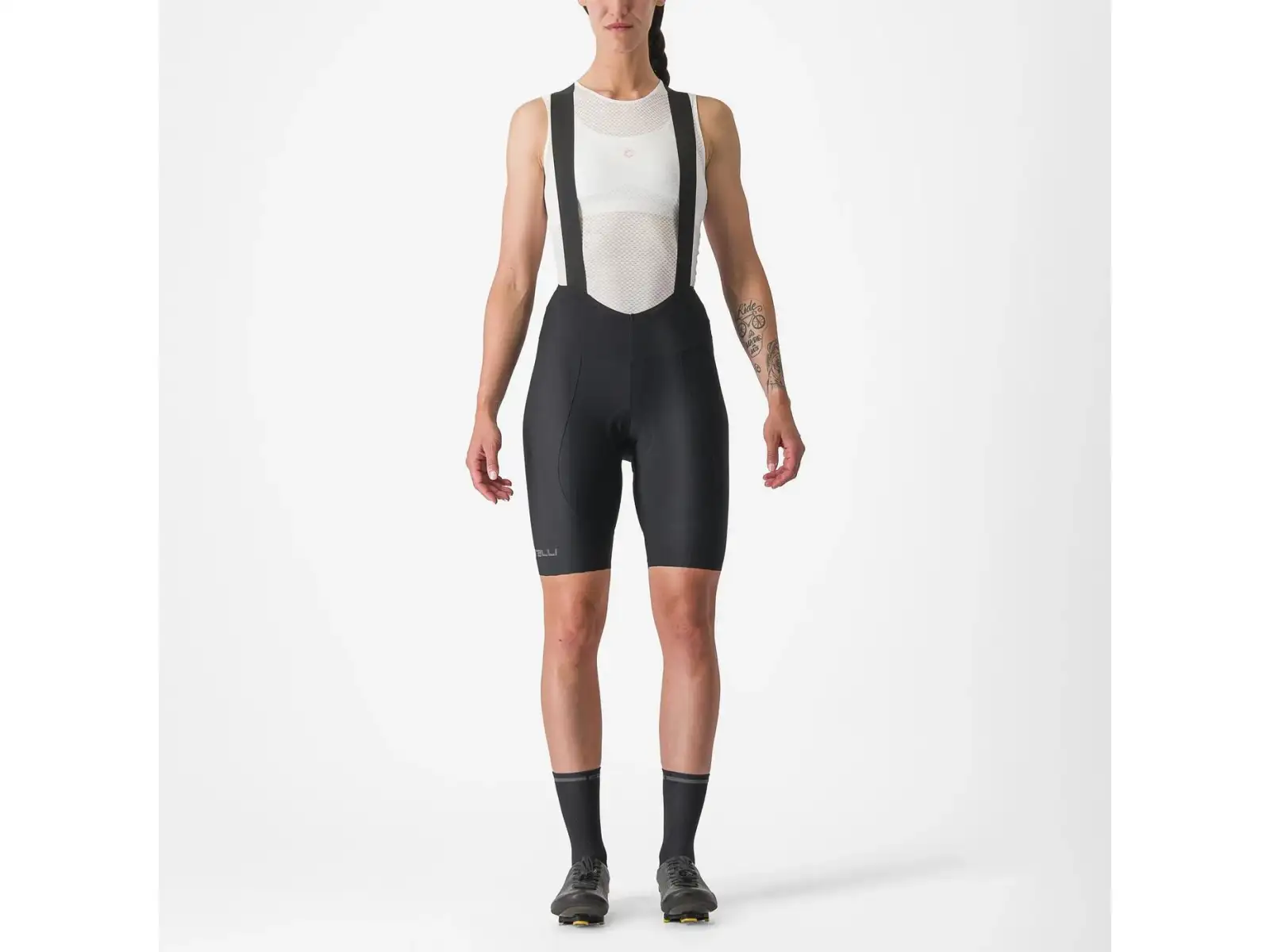 Castelli Espresso DT Damen Shorts mit Einsatz und Trägern Black