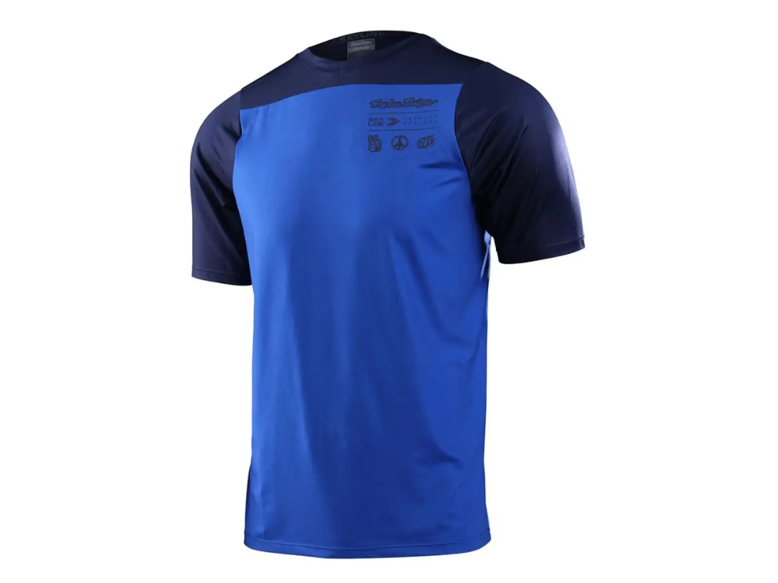 Troy Lee Designs Skyline Herren Langarmshirt Mono True Blue