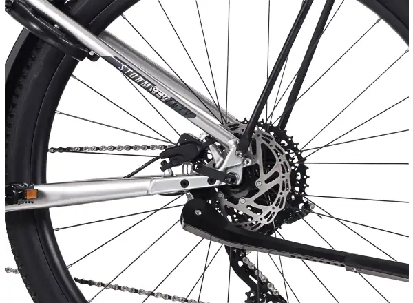 Rock Machine eSTORM 70 TOUR E-Mountainbike Gloss Silver/Black/Grey