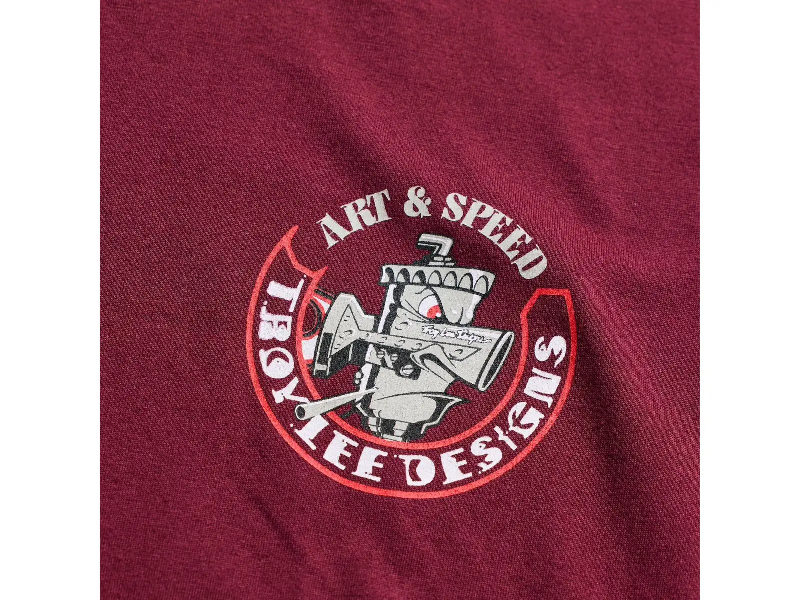 Troy Lee Designs Carb Club Herren T-Shirt langärmlig Sangria