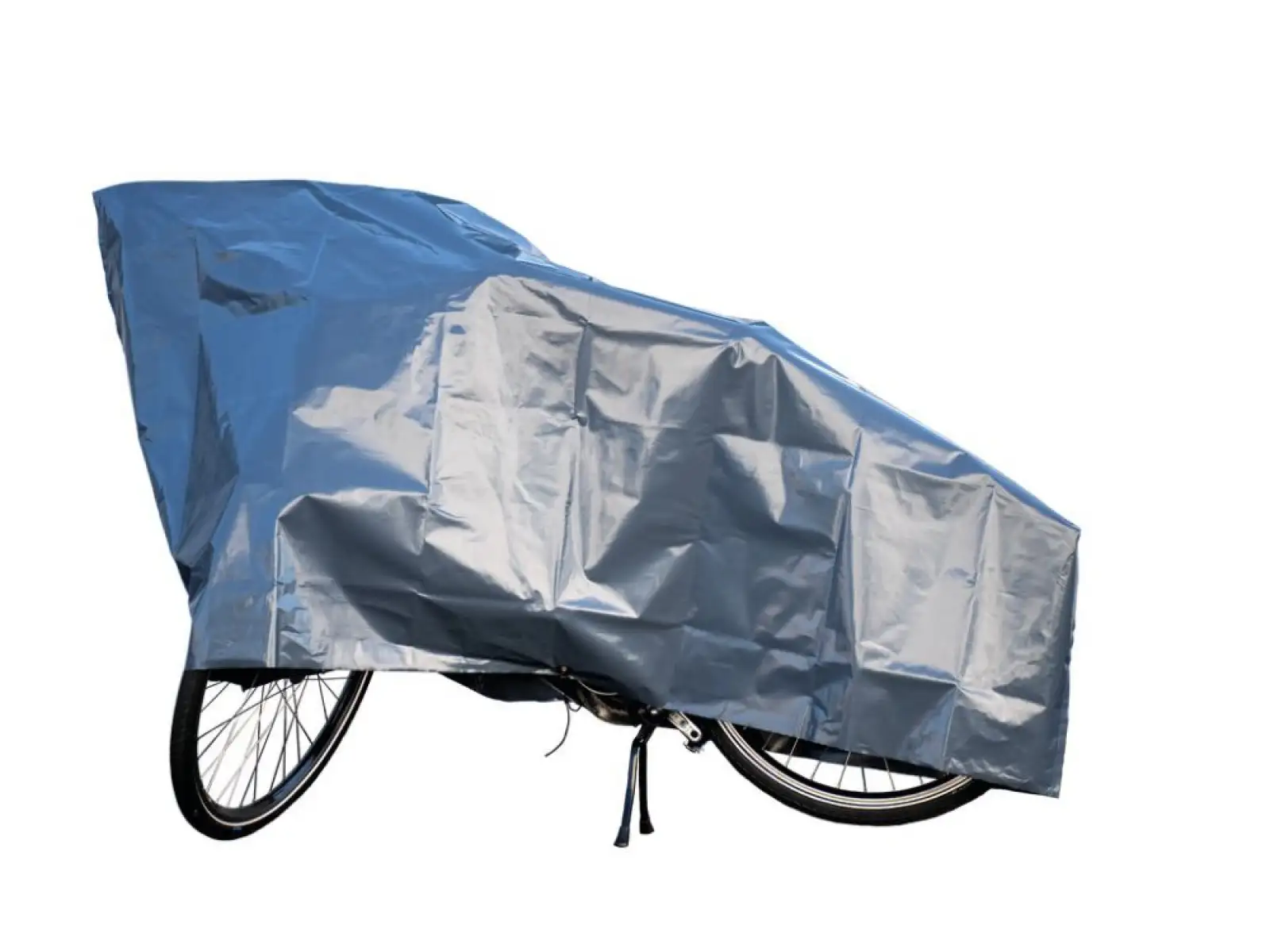 XLC VG-G02 Schutzhülle für Fahrrad mit Ösen und Gurten 200x100 cm grau