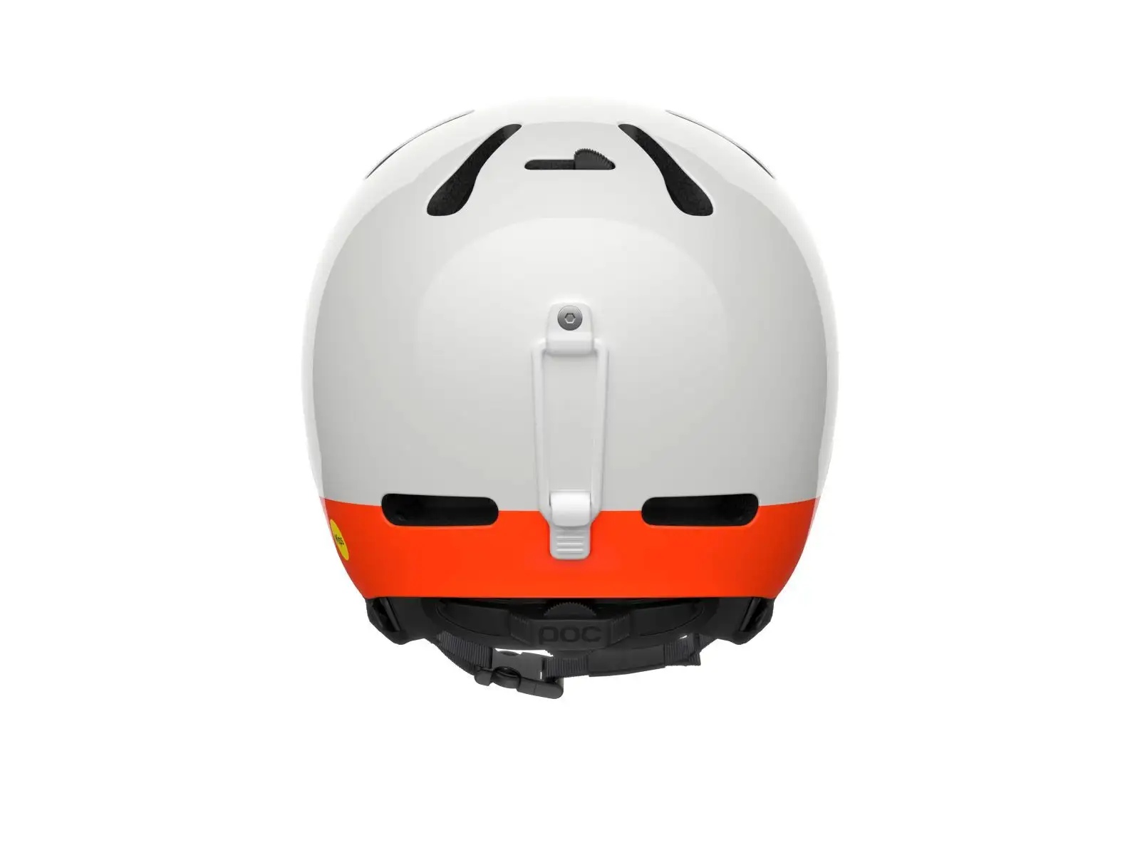 POC Fornix MIPS Skihelm Hydrogen White/Fluorescent Orange