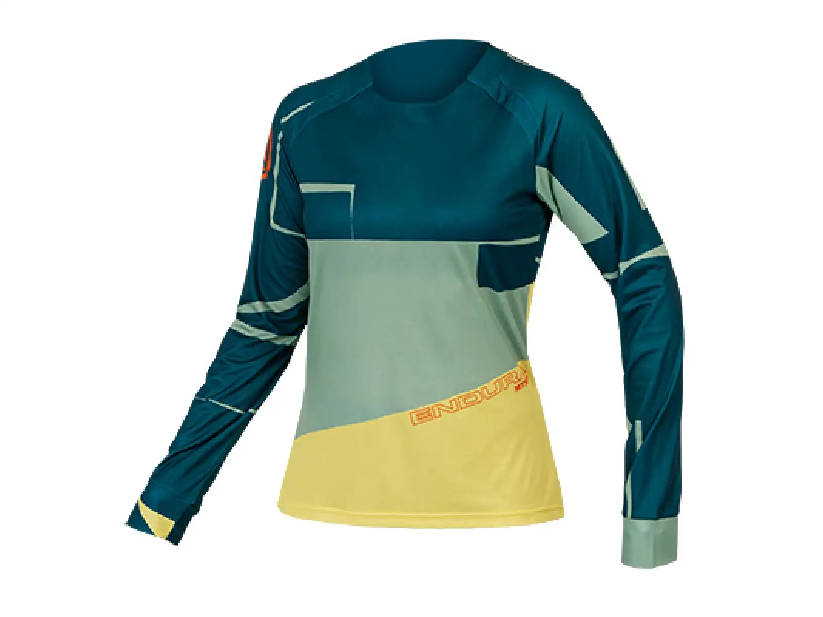 Endura MT500 Print Tee LTD Damen Langarmshirt Deep Teal