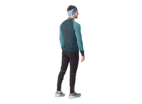 Dynafit Aalpine Zip Herren Laufshirt Langarm Smoke blue/0720