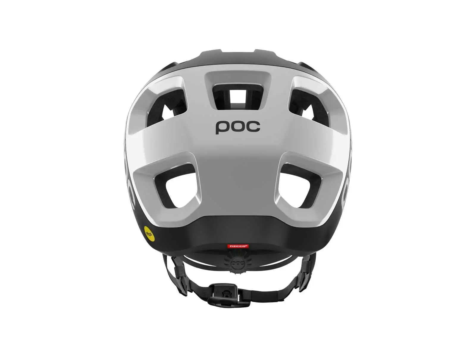 POC Cularis Helm Uranium Black Matt/Hydrogen White/Logo