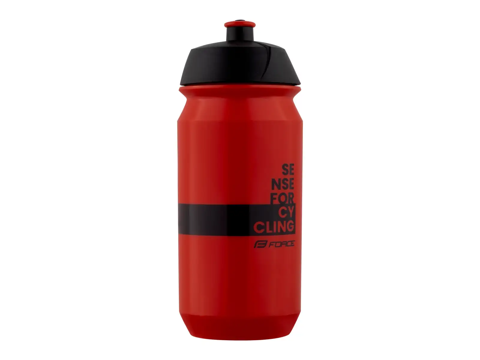 Force Fine Fahrradflasche 500 ml rot/schwarz