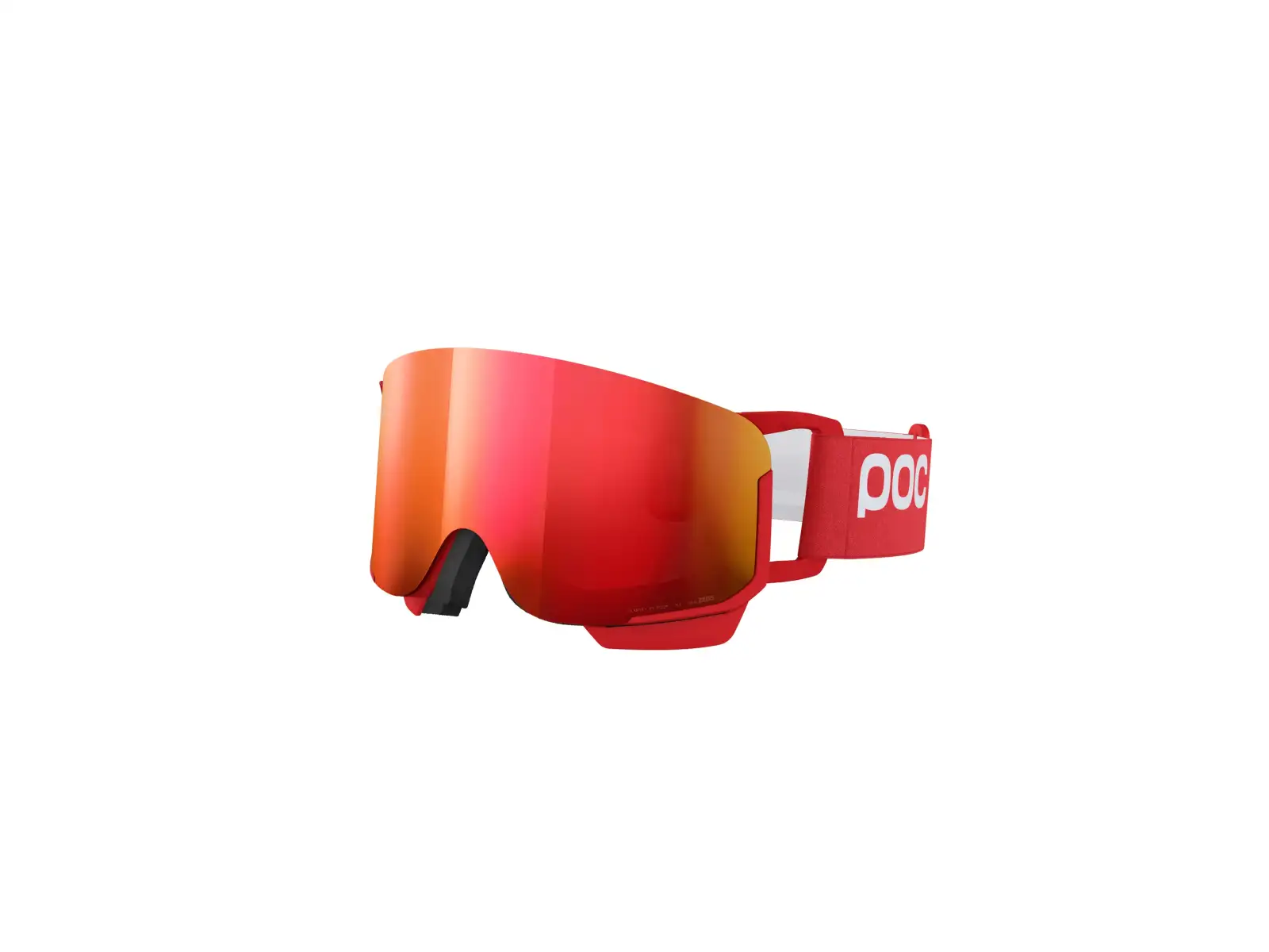POC Nexal Mid Skibrille Prismane Red/Partly Sunny Red