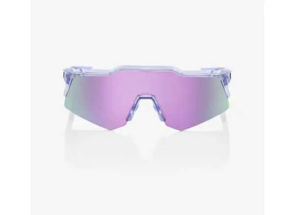 100% SPEEDCRAFT XS HiPER Lavendel Brille mit verspiegelten Gläsern, klar/lila.
