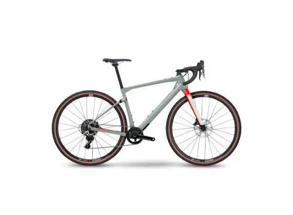 BMC UnReStricted ONE Gravelbike Grey/Neon Red