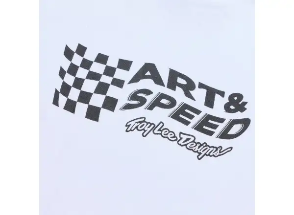 Troy Lee Designs Finish Line Herren T-Shirt Kurzarm White