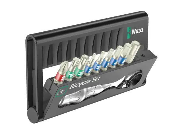 Wera Bicycle Set 9 Zyklop Mini Knarre mit Edelstahlbits 10-teilig