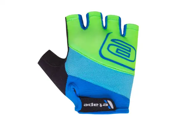 Etape Simple Kinder Fahrradhandschuhe kurz blau/grün