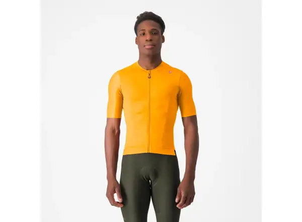 Castelli Espresso Herren-Trikot kurzarm Vivid Orange/Dark Gray