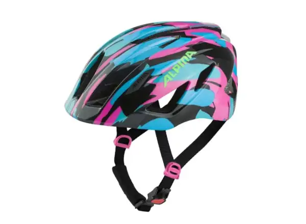 Alpina Pico Flash Helm Neon/Blue Pink Gloss