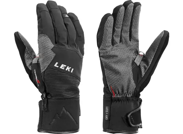 Leki Tour Evolution V Tourenhandschuhe black/chrome/red