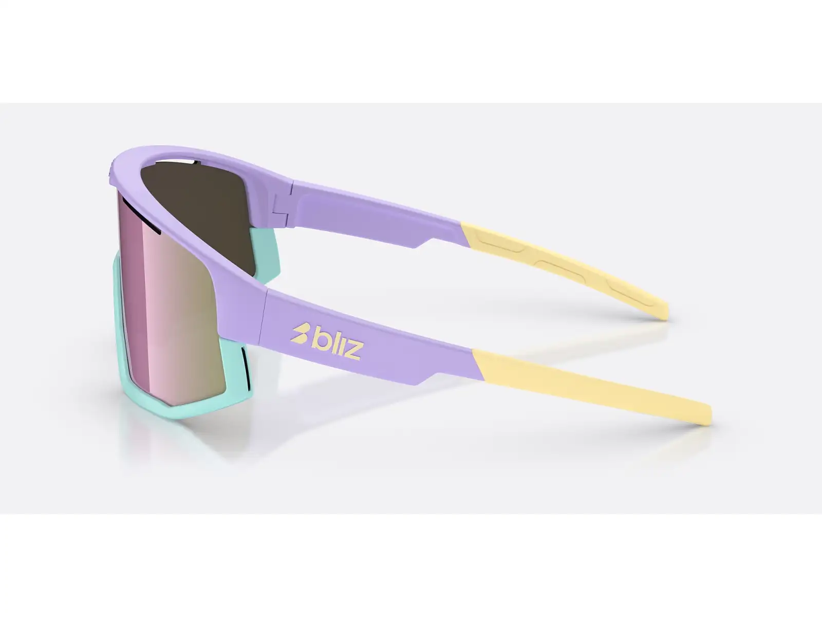 Bliz Fusion Small Sonnenbrille Matt Pastel Purple/Brown&Rose Mirror