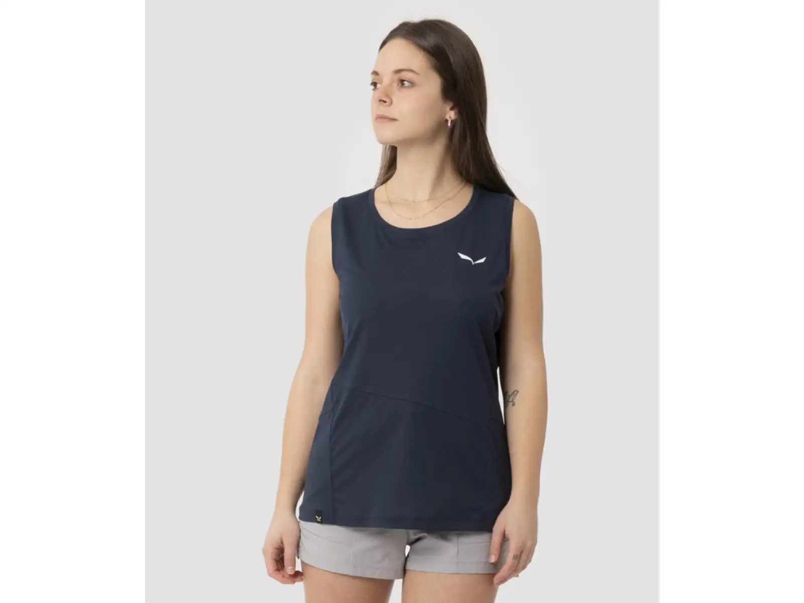 Salewa Puez Sporty Dry Damen-Top Morning Blue