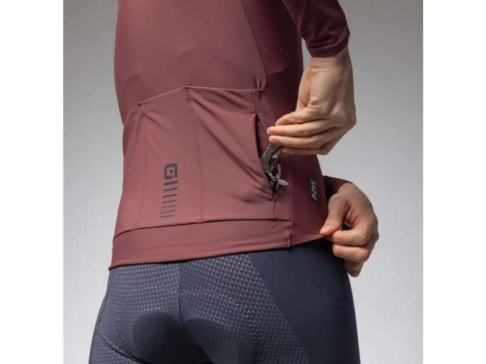 Alé R-EV1 Warm Race Herren Thermotrikot Langarm Burgundy
