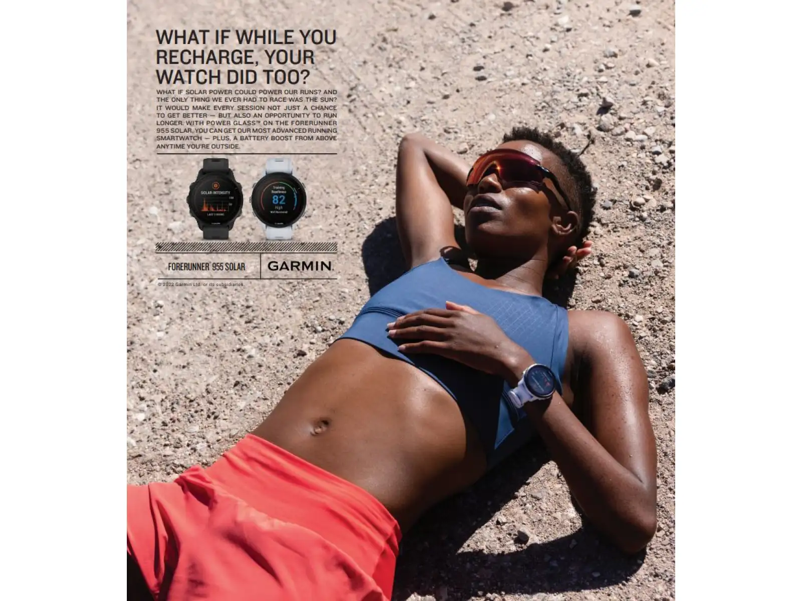 Garmin Forerunner 955 Solar Smartwatch Whitestone