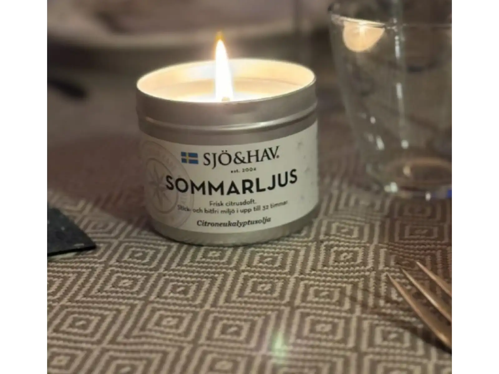 Sjö&Hav Citronella-Kerze gegen Mücken 200g