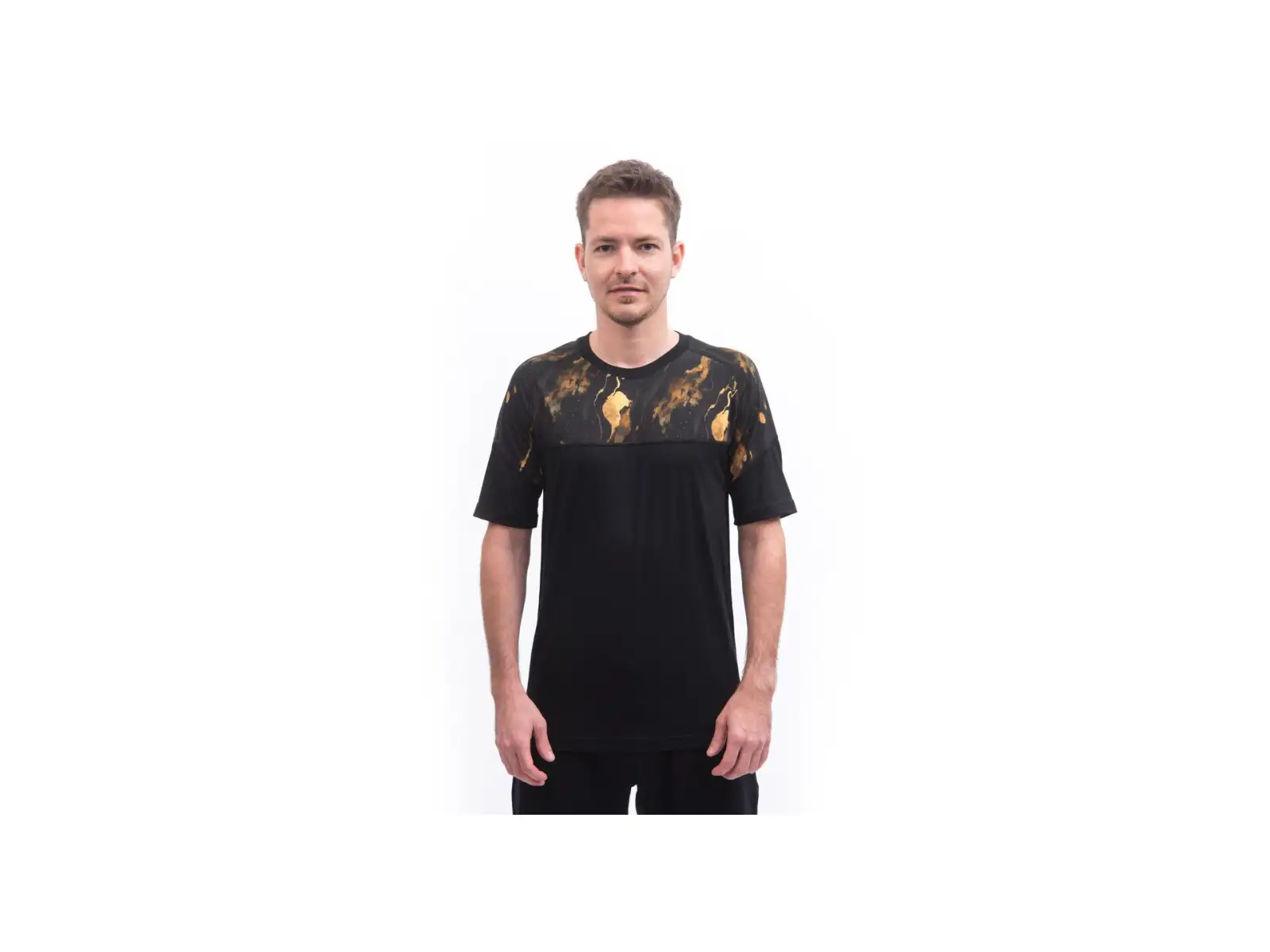 Sensor Merino Impress Herren T-Shirt kurzärmlig schwarz/Cosmos