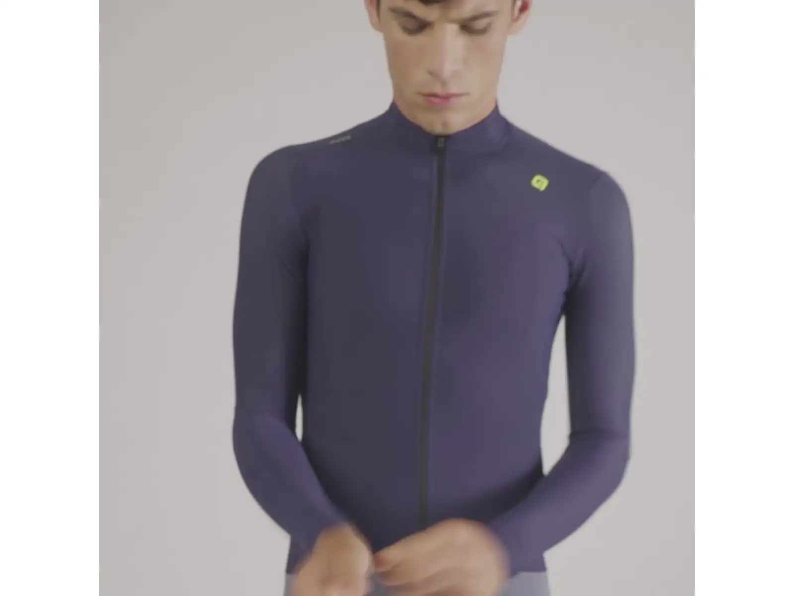 Alé R-EV1 Warm Race Herren gefüttertes Radtrikot Blueish