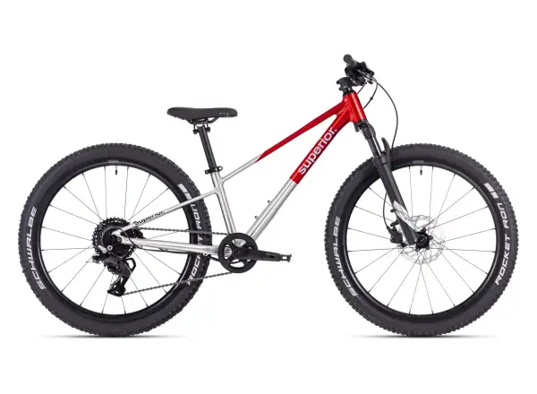 Superior TEAM 24 Kinderfahrrad Gloss Brushed Alu / Red