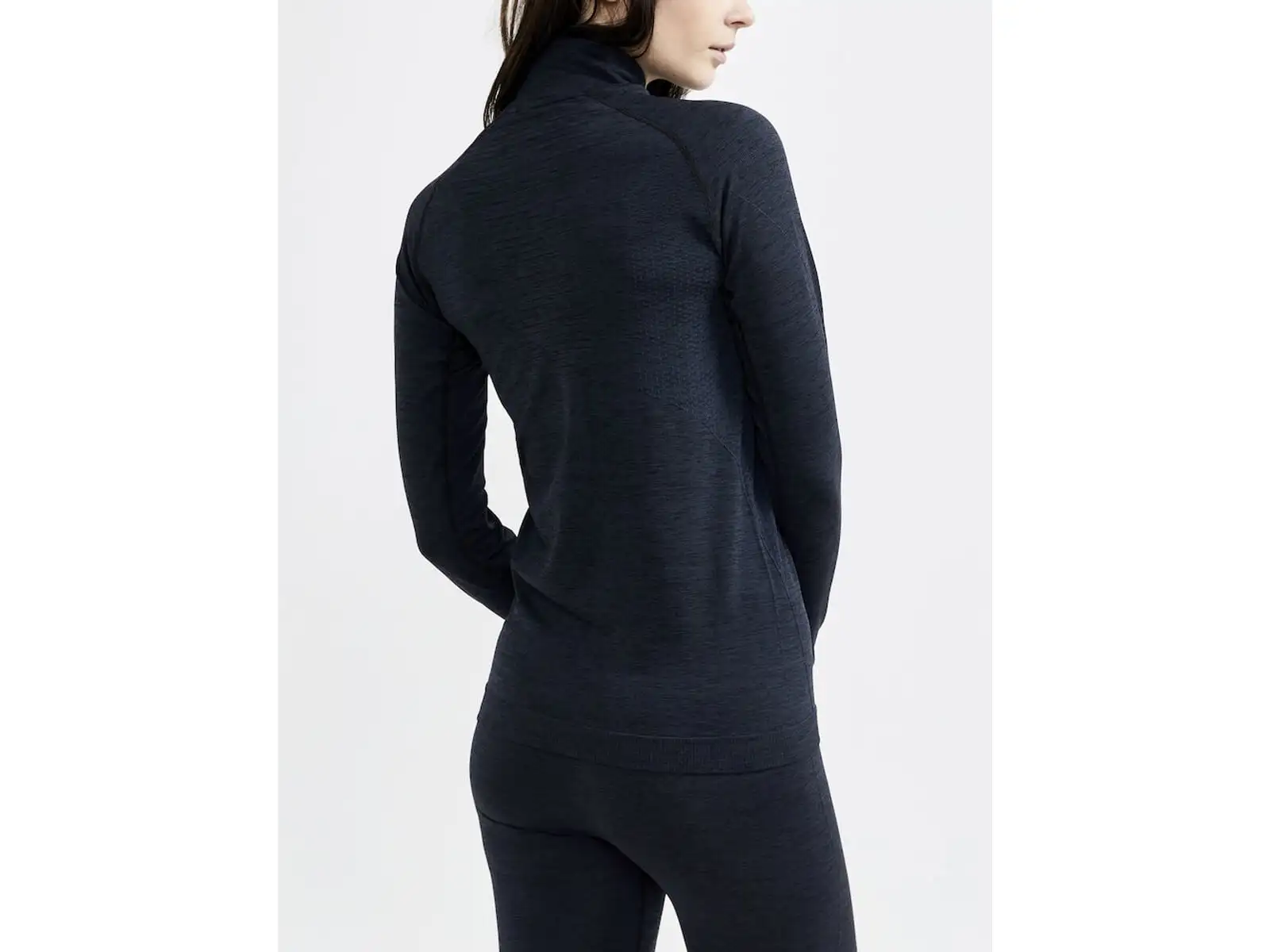 Craft CORE Dry Active Comfort Zip Damen Langarmshirt Schwarz