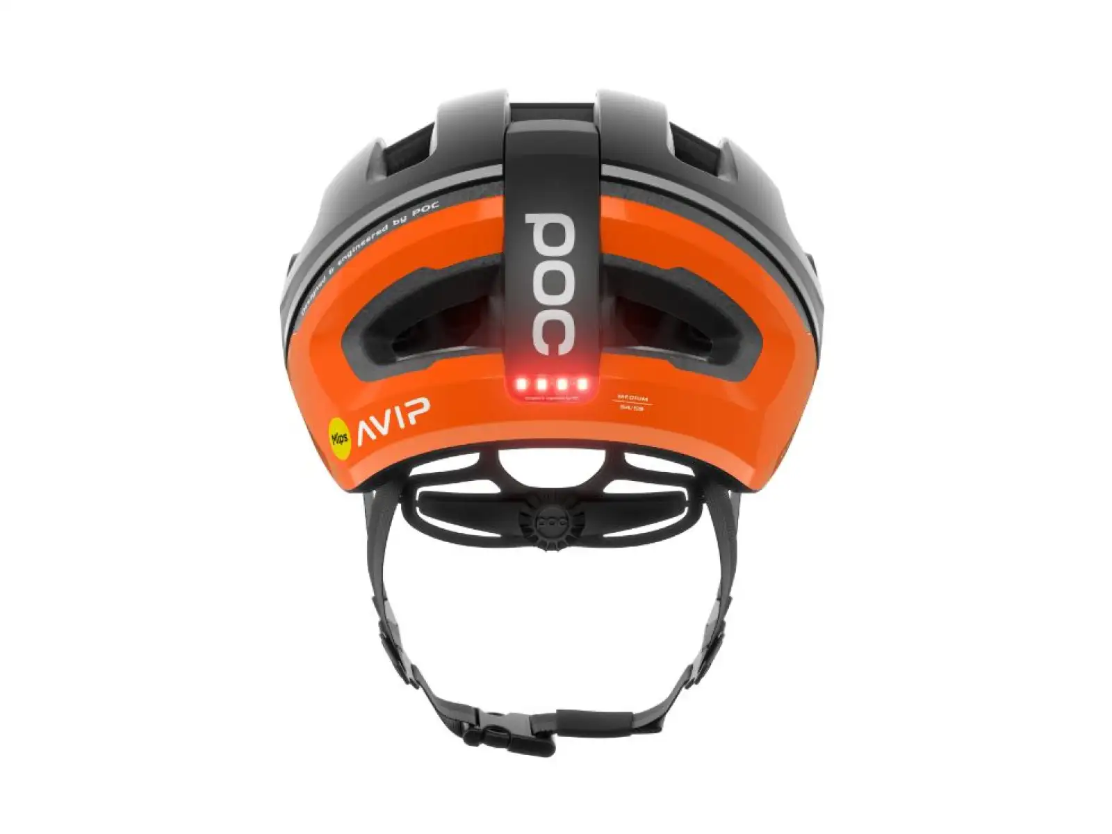 POC Omne Beacon MIPS Fahrradhelm Fluorescent Orange AVIP/Uranium Black Matt