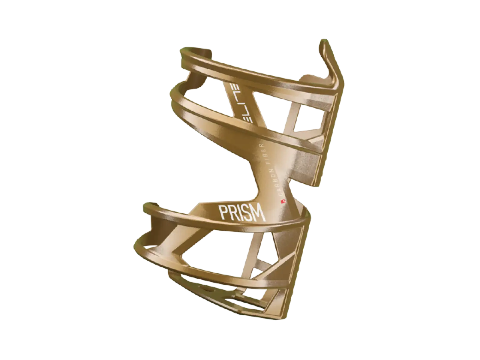 Elite Prism Linker Carbon Trinkflaschenhalter in Gold-Metallic/Weißes Grafik