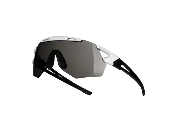 Force Arcade Fahrradbrille Weiß/Schwarz/Schwarz polarisierte Gläser