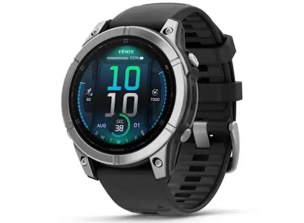 Garmin fenix E - 47 mm AMOLED Smartwatch aus Edelstahl