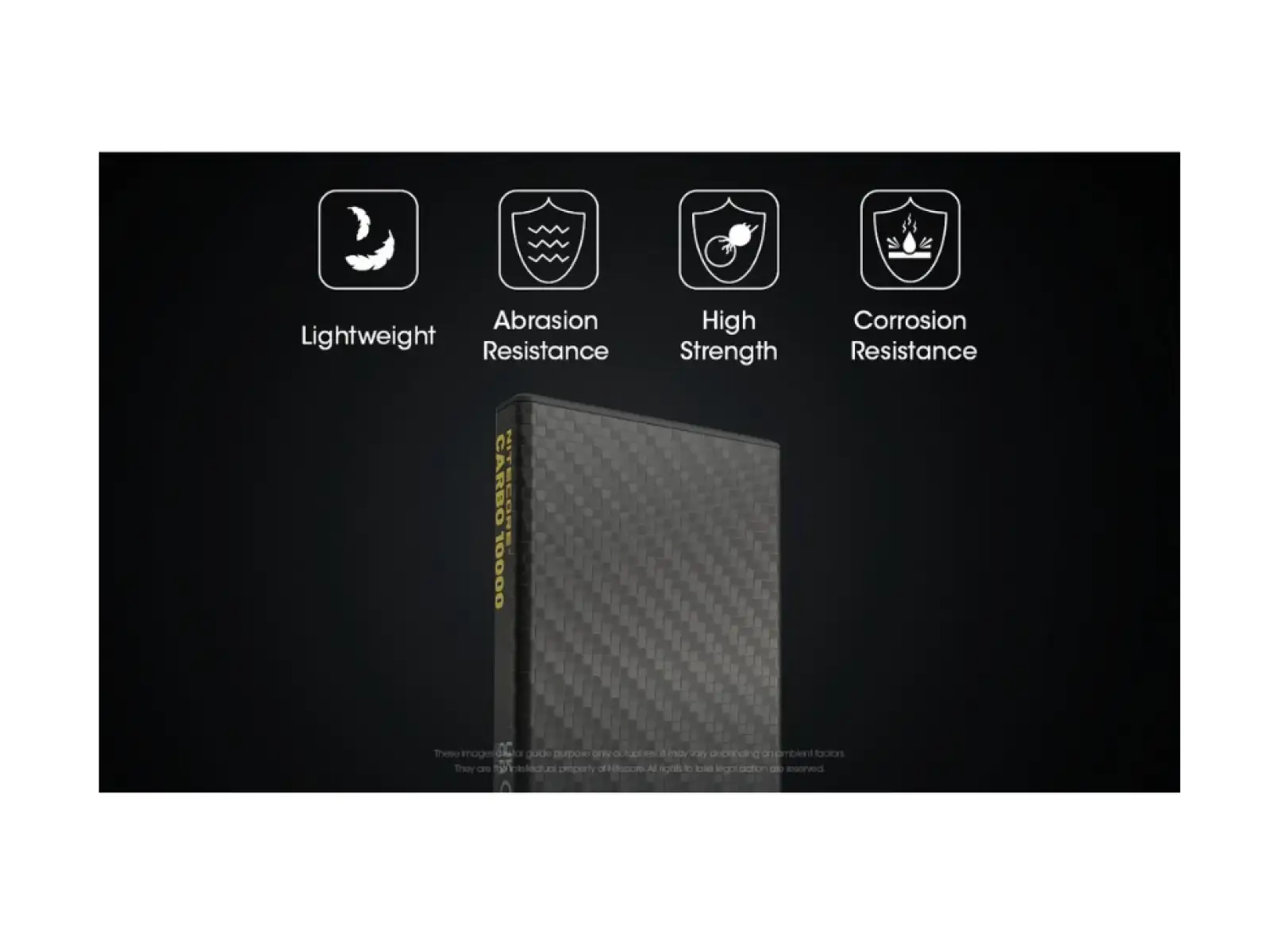Nitecore leistungsstarke Powerbank CARBO 10000, USB-C, 10000 mAh