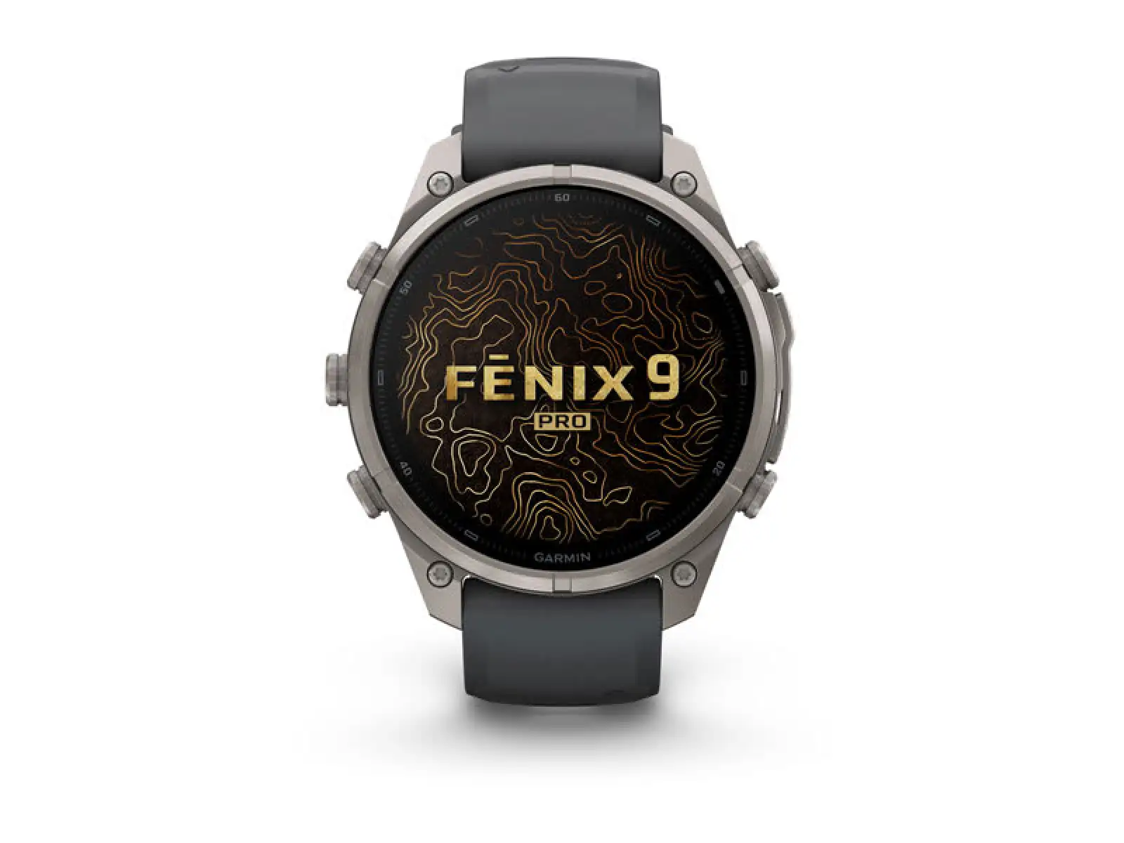 Garmin fenix 9 Pro inReach 43 mm Smartwatch Carbon gray DLC Titanium Black/Pebble gray