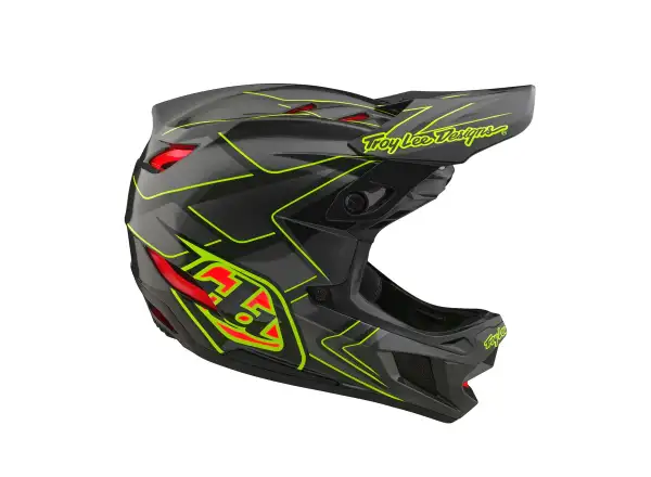 Troy Lee Designs D4 Composite Ghostwing Helm Grau