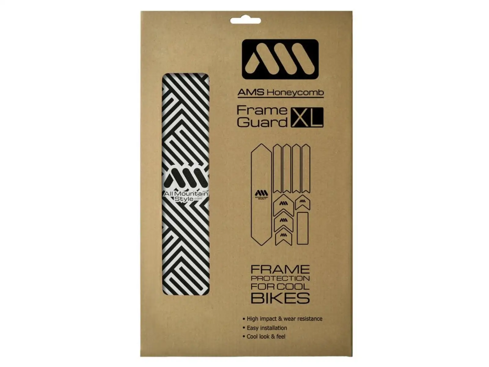 All Mountain Style Rahmen-Schutzaufkleber Extra Maze/Black