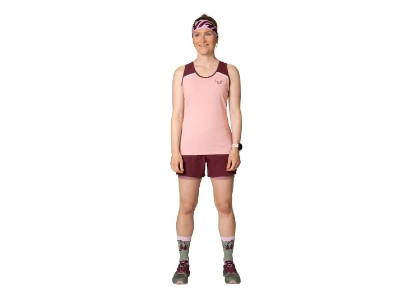 Dynafit Alpine Pro 2v1 Damen Laufshorts Burgundy