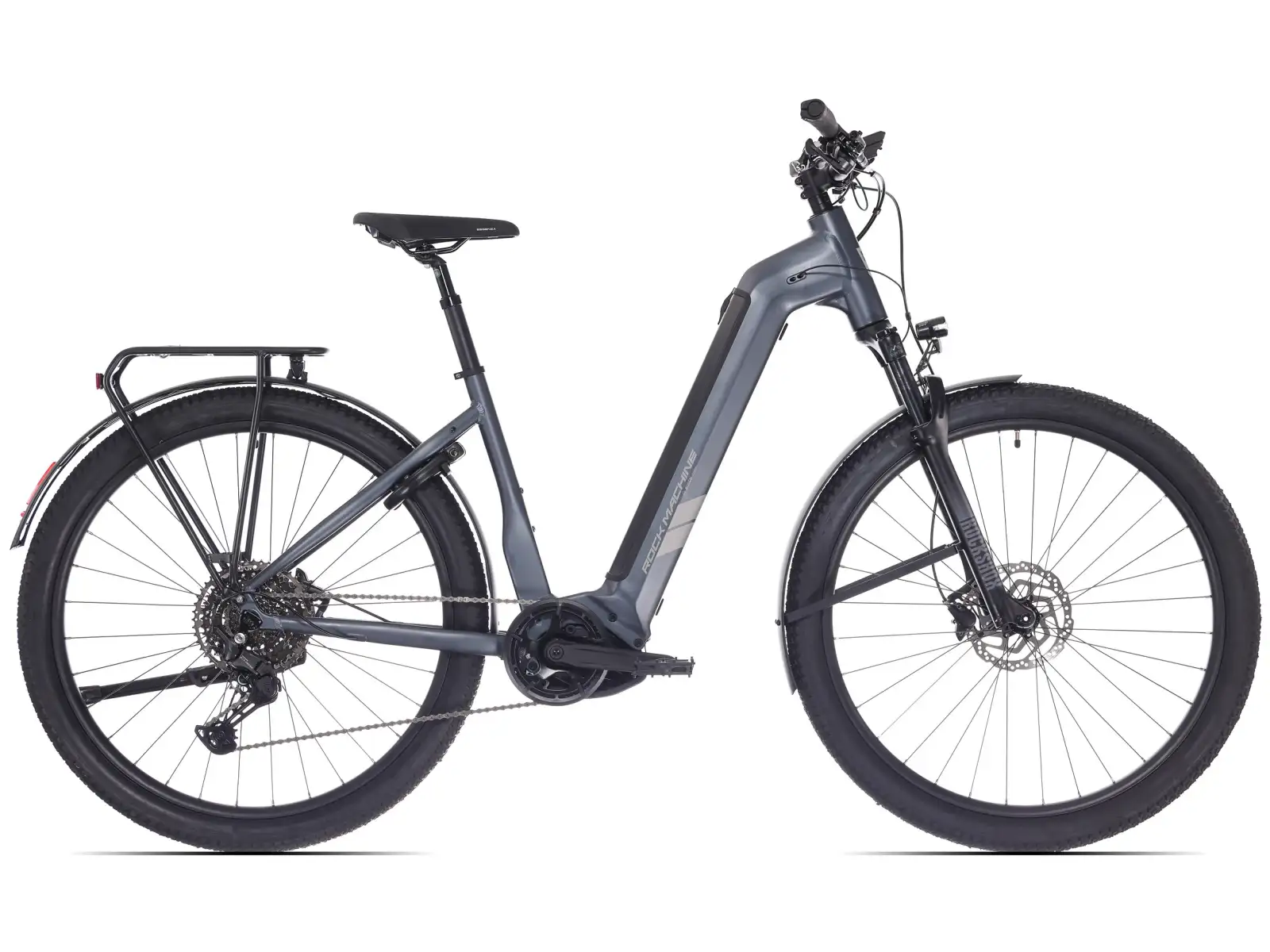 Rock Machine eRokk B90T Tiefeinsteiger E-Bike Matte Nightstrom Blue