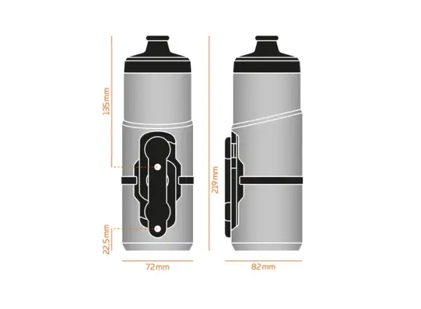 Rascal Fidlock Bottle Twist set Dark 0,6 l Flasche + Uni Base