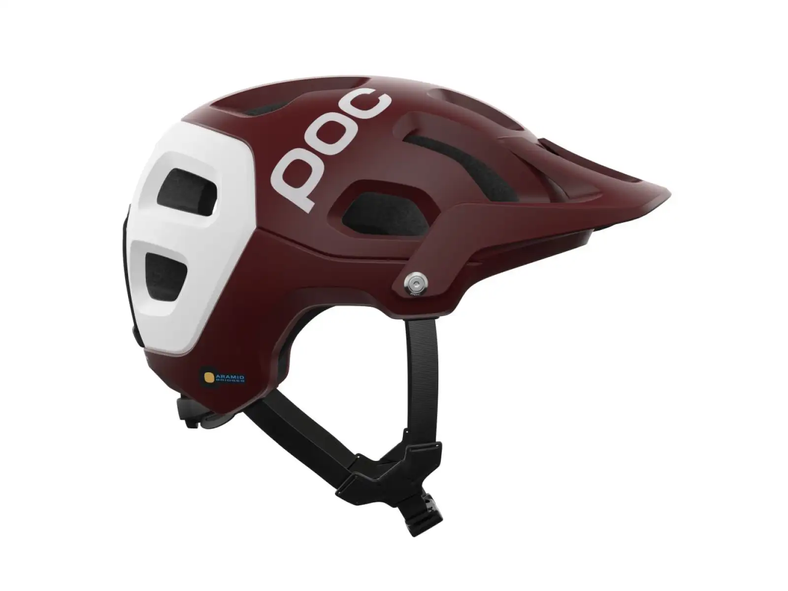 POC Tectal Race MIPS Helm Garnet Red/Hydrogen White Matt