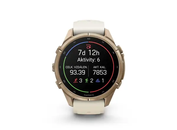 Garmin fenix 9 Pro inReach 43 mm Smartwatch Autumn gold titanium/Cream/french gray