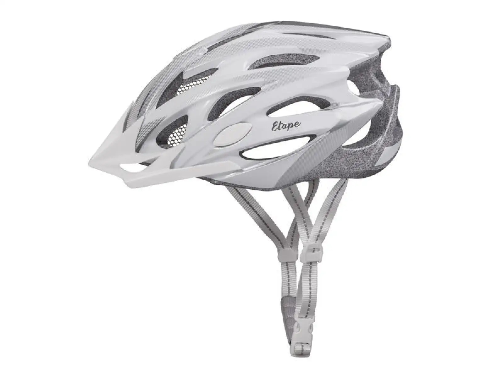 Etape Vesper Damen-Fahrradhelm – Weiß/Grau matt