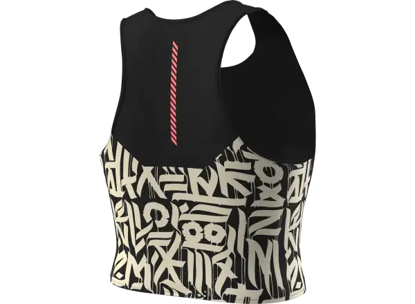 Dynafit Trail Crop Top Damen ärmelloses Trikot Black Out