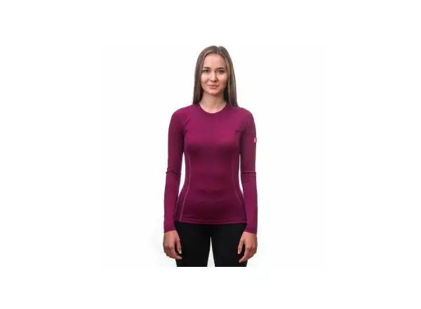 Sensor Merino Active Damenhemd Langarm Lilla