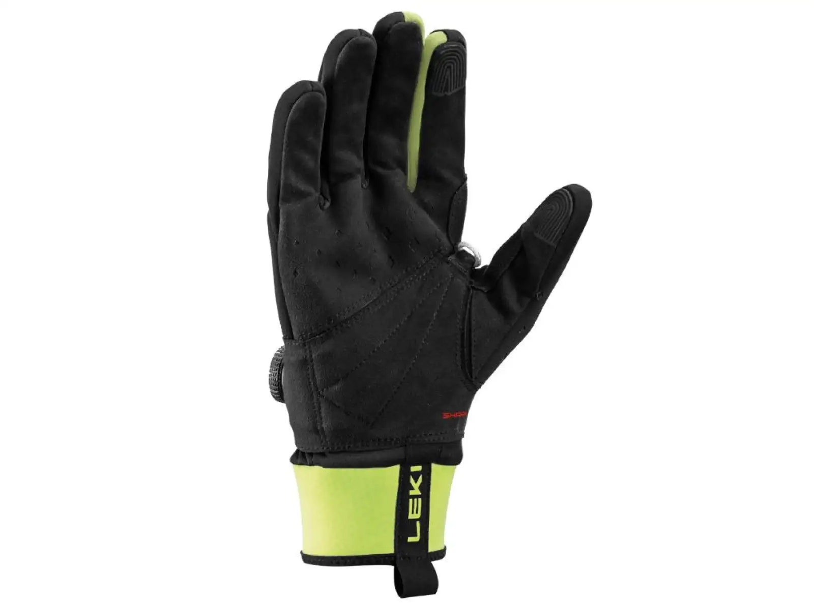 Leki PRC BOA Shark Langlaufhandschuhe Black/Neon yellow